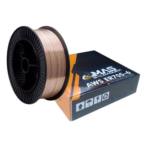 Rollo Soldadura Mig X 5 Kilos Herkules 0.35 Color Cobre 0.35