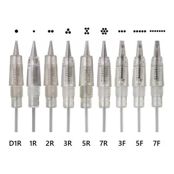 10 Cartuchos Dermografo Charmant Premium De 8mm