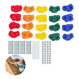 Set 32 Pcs Soportes Para Escalada En Roca Para Niñosa