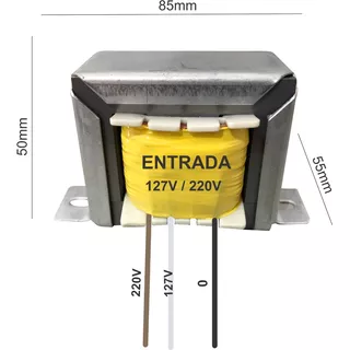 Transformador Trafo Ent. Bivolt Saída 12+12+9v 1.8amper