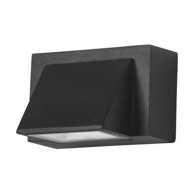 Aplique De Pared Friday 3w Negro Exterior Moderno Deco Cie