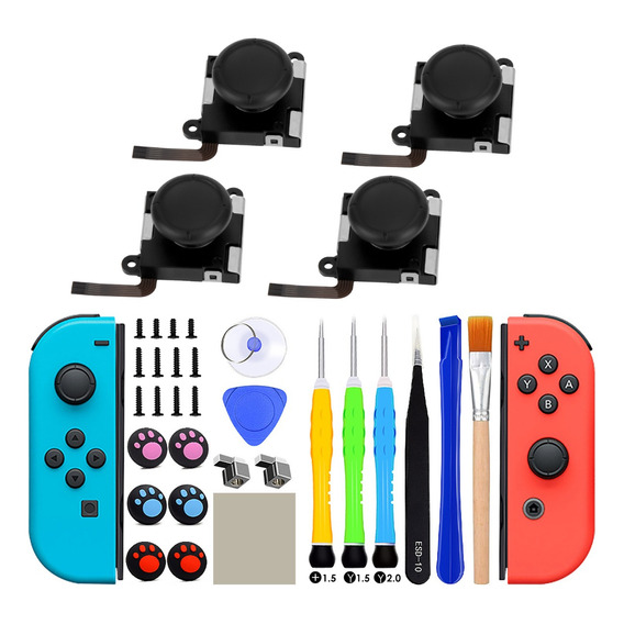 Kit De Reparación Mando Joycon 33 Pcs Para Nintendo Switch