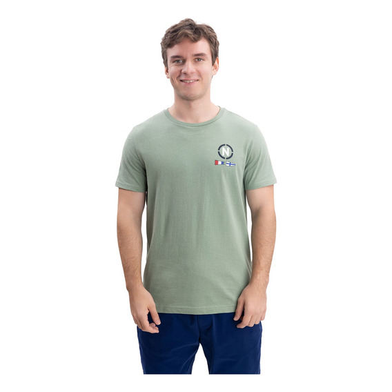 Playera Manga Corta 100% Algodon Hombre