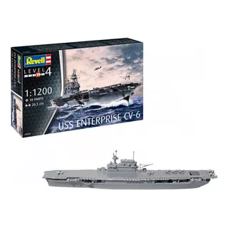 Kit Revell Porta Aviões Uss Enterprise Cv-6 - 1/1200 - 05824