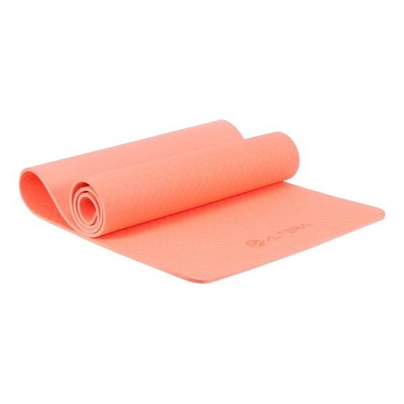 Tapete De Yoga Altera Tpe Alta Densidad Pilates Relajacion Color Naranja Coral