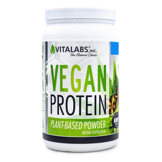 Suplemento Vitalabs Vegan Protein 1lb 450gr  Sabor Vainilla