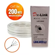 Cable Red Utp Cat 5e Unifilar De Aleación - Caja 200mts Gris