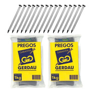 Prego 13x18 Gerdau Polido C/ Cabeça P/ Construção 1 Kg