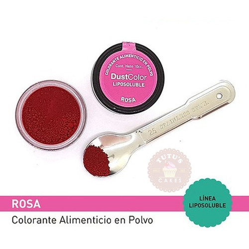 Colorante En Polvo Liposoluble Rosa Repostería