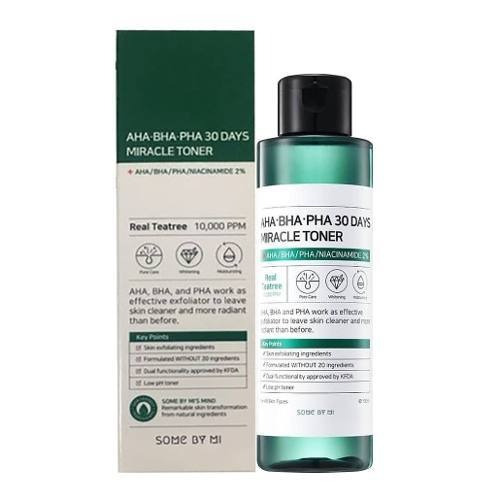 Loción Aha Bha Pha 30 Days Miracle Toner Some by Mi de 150mL