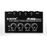 Amplificador De Audifonos G-mark Epmh4 4 Canales Auriculares