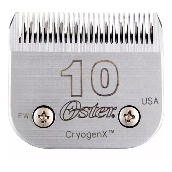 Cuchilla Oster Numero 10 Para Peluqueria Canina Compatible Con Peladora Golden A5 Y A6 - 1.5 Mm Corte De Altura