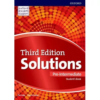 Solutions Pre-intermediate Student´s Book And Online Practice Pack - 3rd Ed, De Falla, Tim. Editora Oxford University, Capa Brochura Em Inglês