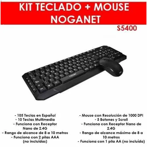Teclado inalámbrico noga no funciona sale