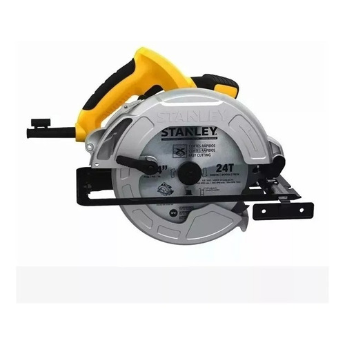 Sierra Circular De Mano 1600w 184mm Stanley Sc16 Con Guía Color Amarillo Frecuencia 50 Hz/60 Hz