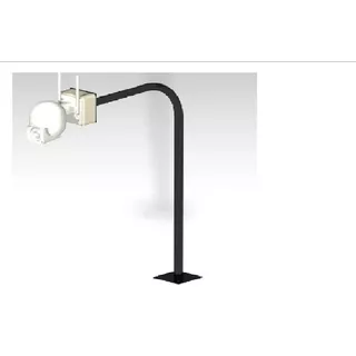 Soporte Para Cámara Cctv 30x20cm Curvo Con Caja Ip65 10cm