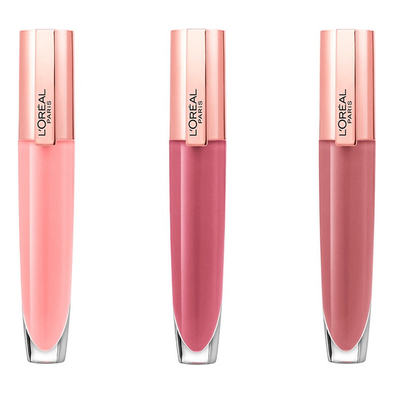 Set de maquillaje L'Oréal Labiales Paradise Gloss x3 para labios - 3 unidades