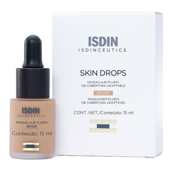 Isdinceutics Skin Drops Maquillaje Fluido Bronze X 15 Ml