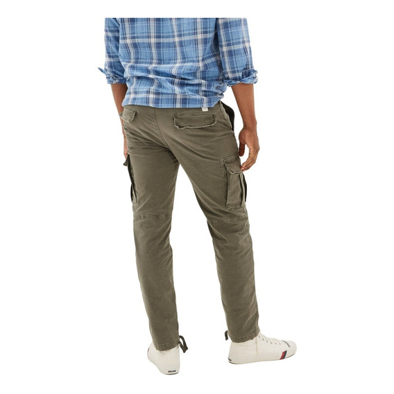 Pantalones Cargo Flex Slim Con Look Usado American Eagle