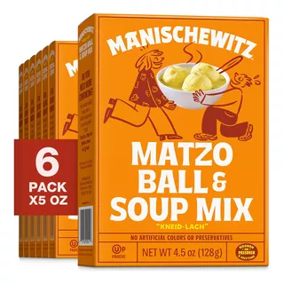 Mezcla Para Bolas De Matza Y Sopa Manischewitz Pack 6 Cajas