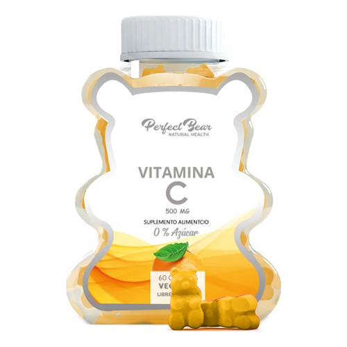 Vitamina C , Perfect Bear, Ositos Masticables 1 Mes Sabor Naranja