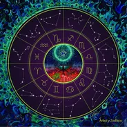 Paño Tarot Astrológico Árbol Y Zodiaco Constelaciones