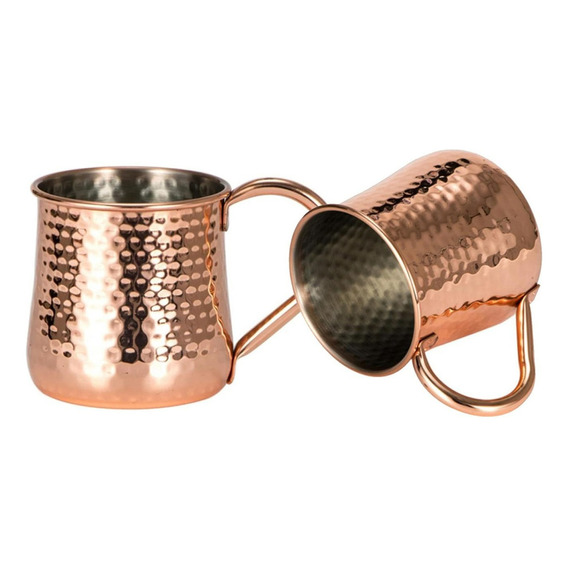 Mug Vasos De Cobre Set 2 Cantina Moscow Mule Coctel Tragos