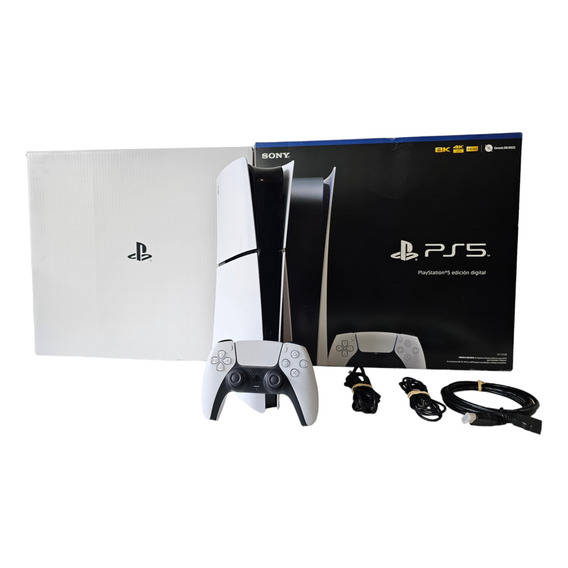 Playstation 5 Slim 1tb Digital Blanco+ Control Y Cable -leer