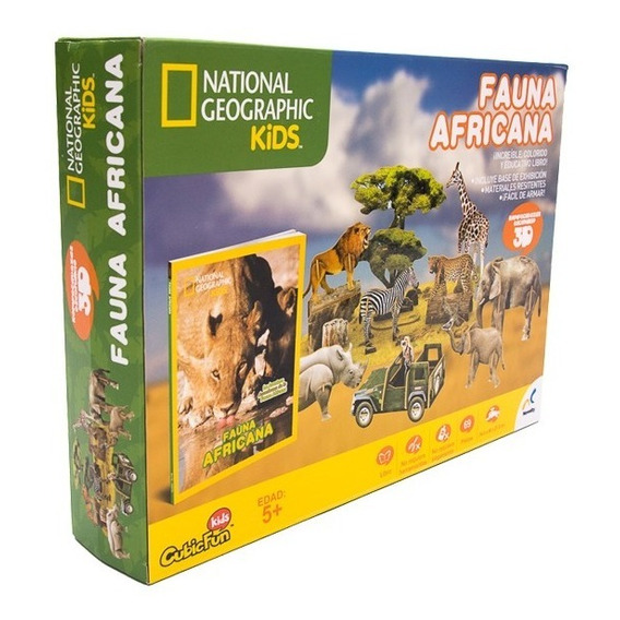 Rc 3d Nat Geo Kids Fauna Africana Jca-2027