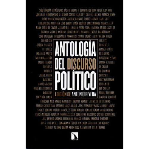 Antologia Del Discurso Politico, De Rivera, Antonio. Editorial Los Libros De La Catarata, Tapa Blanda, Edición 1 En Español, 2016