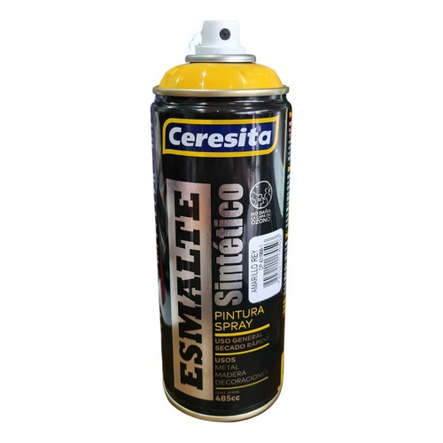 Spray Aerosol Ceresita Esm. Sintético Secado Rápido 440 C.c. Color Amarillo Rey