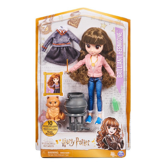 Figura Coleccionable Harry Potter Hermione 8 Incluye 2 Outf