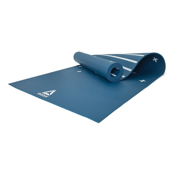 Colchoneta Yoga Mat 4mm Reversible Verde Reebok Reebok Color Azul