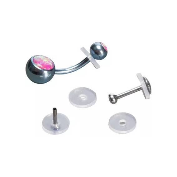 10 Discos De Silicona Para Piercings Cura Y Reduce Queloides