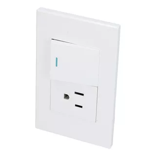 Placa Interruptor Contacto 1/2 127v 16a Blanco Surtek