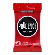 Preservativo Lubrificado Com 3 Unidades Prudence