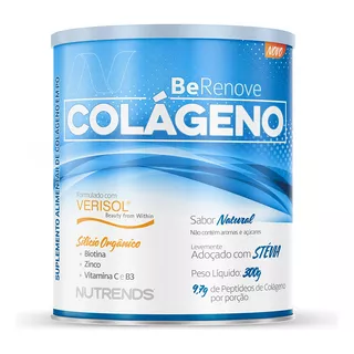 Colageno Verisol Em Pó Com Vitamina C E Silicio Organico Sabor Natural