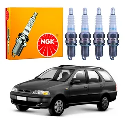  Jogo Velas Ngk Palio Weekend 1.0 1.3 16v 2001 A 2003