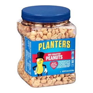 Planters Dry Roasted Peanuts Healthy 978g