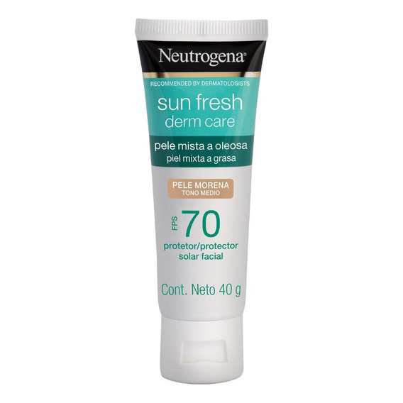 Protector Solar Facial Neutrogena Tono Medio Fps 70 40g