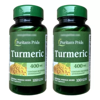 Curcuma Turmeric 400 Mg 200caps - Unidad a $325