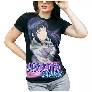 Camiseta Blusa Hinata Naruto Camisa Feminina Masculina