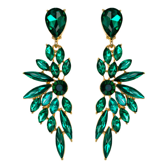 Ever Faith Aretes Elegantes Fiesta Pendientes Aretes Largos