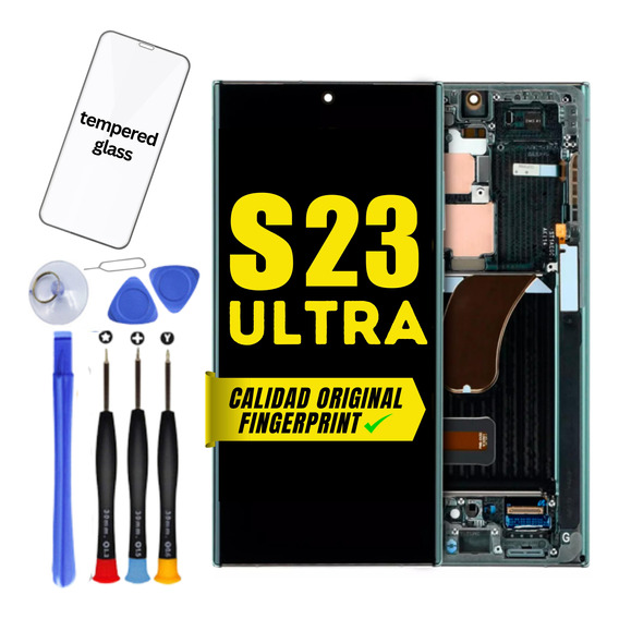 Pantalla Lcd Original De Samsung Con Marco Para S23 Ultra