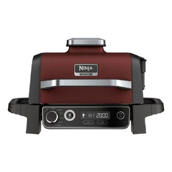 Parrilla Ahumador Electrico Ninja Og702 7en1 Exteriores Rojo