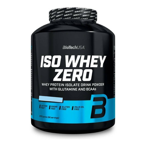 Suplemento en polvo Iso Whey Zero  Biotech Iso Whey Zero proteínas sabor coco en pote de 2.27kg