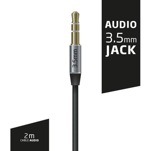 Cable Audio 1 Metro Estéreo Auxiliar Mini Plug Jack 3.5 2mts