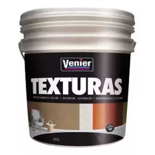 Revestimiento Venier Color X 30kg Textudecor Exterior Inter. Color Blanco Fino