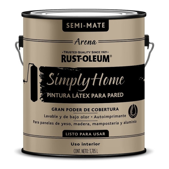 Látex Interior Simply Home Rust Oleum | +10 Colores | 3,78lt