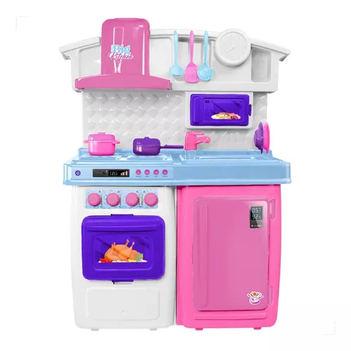 Cozinha Para Meninas com Jogo de Comidas e Acessórios - Big Star Brinquedos  - Cozinha Infantil / de Brinquedo - Magazine Luiza